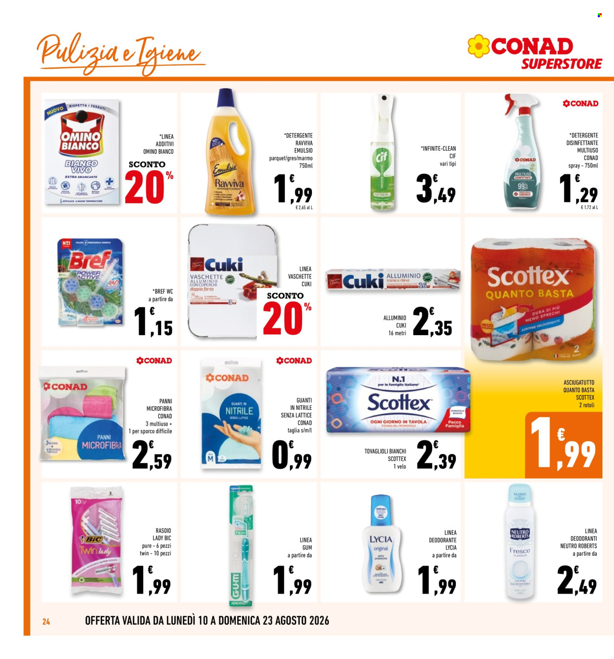 Volantino Conad - 10/8/2026 - 23/8/2026. Pagina 24