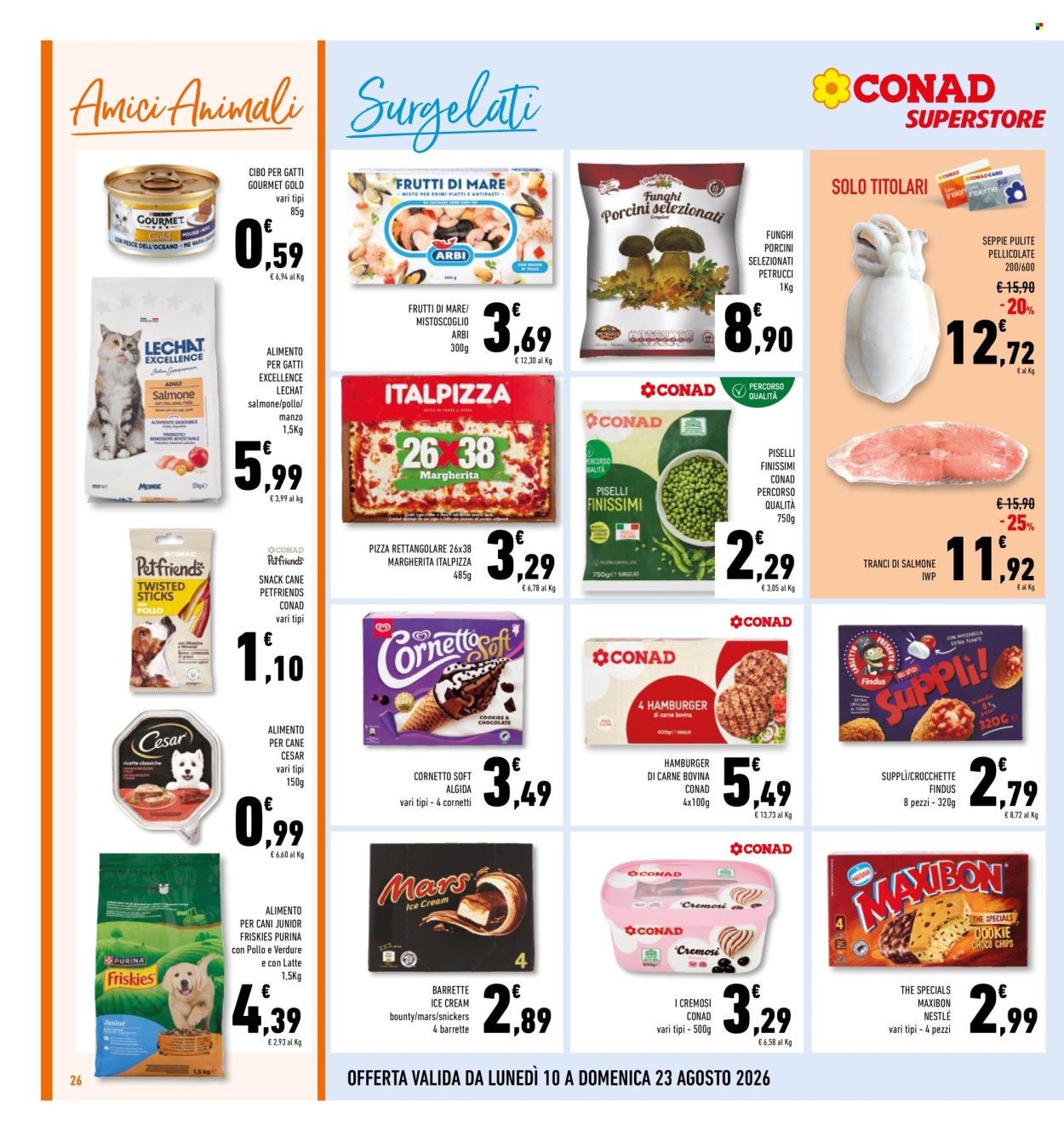 Volantino Conad - 10/8/2026 - 23/8/2026. Pagina 26