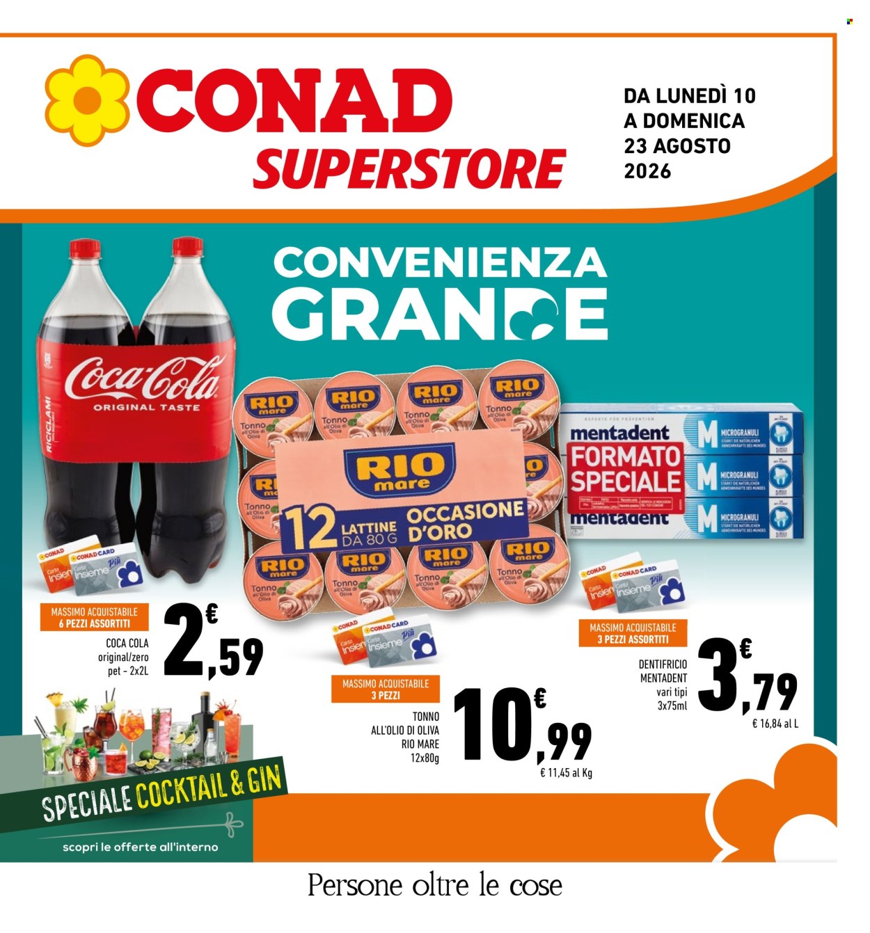 Volantino Conad Superstore - 10/8/2026 - 23/8/2026. Pagina 1