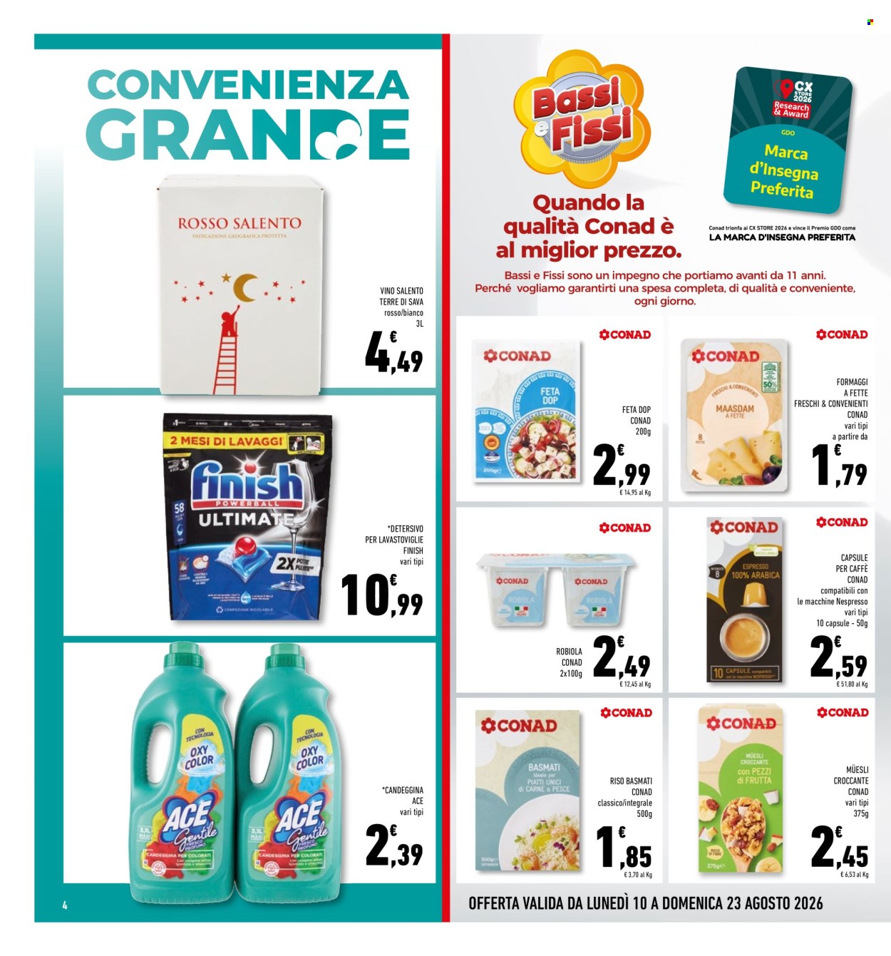 Volantino Conad Superstore - 10/8/2026 - 23/8/2026. Pagina 4