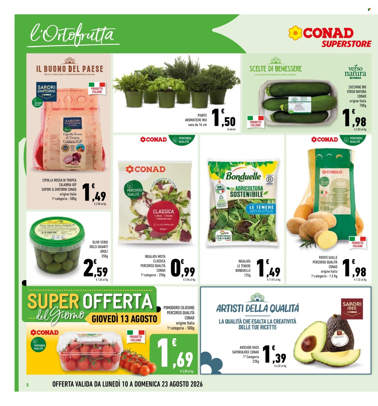 Volantino Conad Superstore - 10/8/2026 - 23/8/2026. Pagina 8