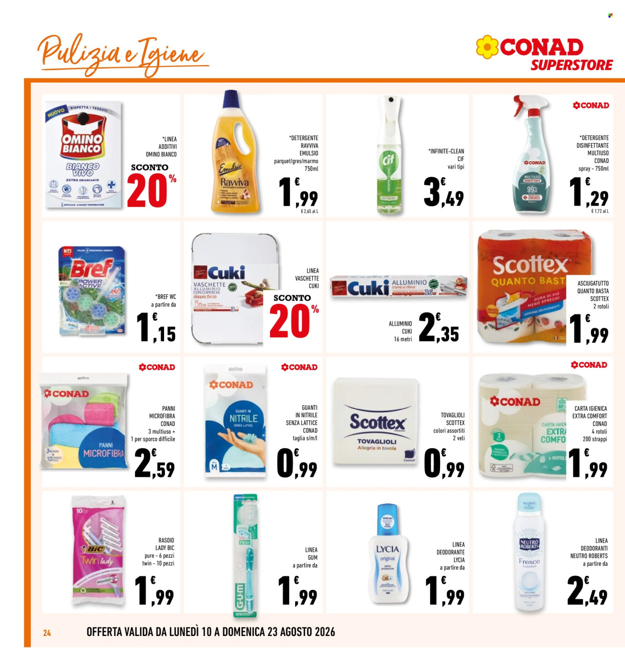 Volantino Conad Superstore - 10/8/2026 - 23/8/2026. Pagina 24