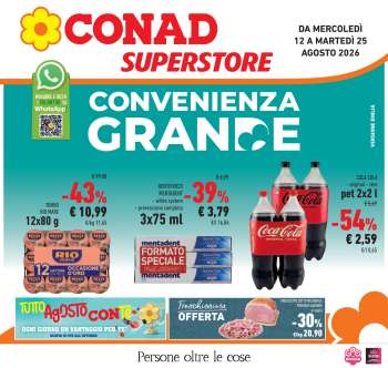 Volantino Conad Superstore - 12/8/2026 - 25/8/2026.