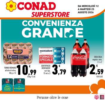 Volantino Conad Superstore - 12/8/2026 - 25/8/2026.
