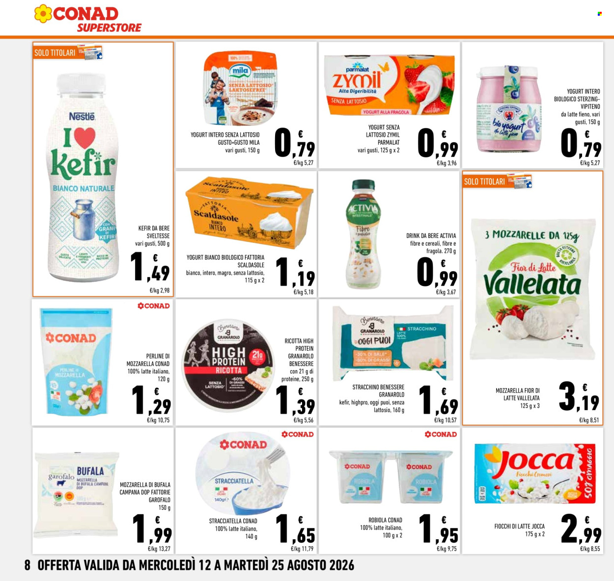Volantino Conad Superstore - 12/8/2026 - 25/8/2026. Pagina 8