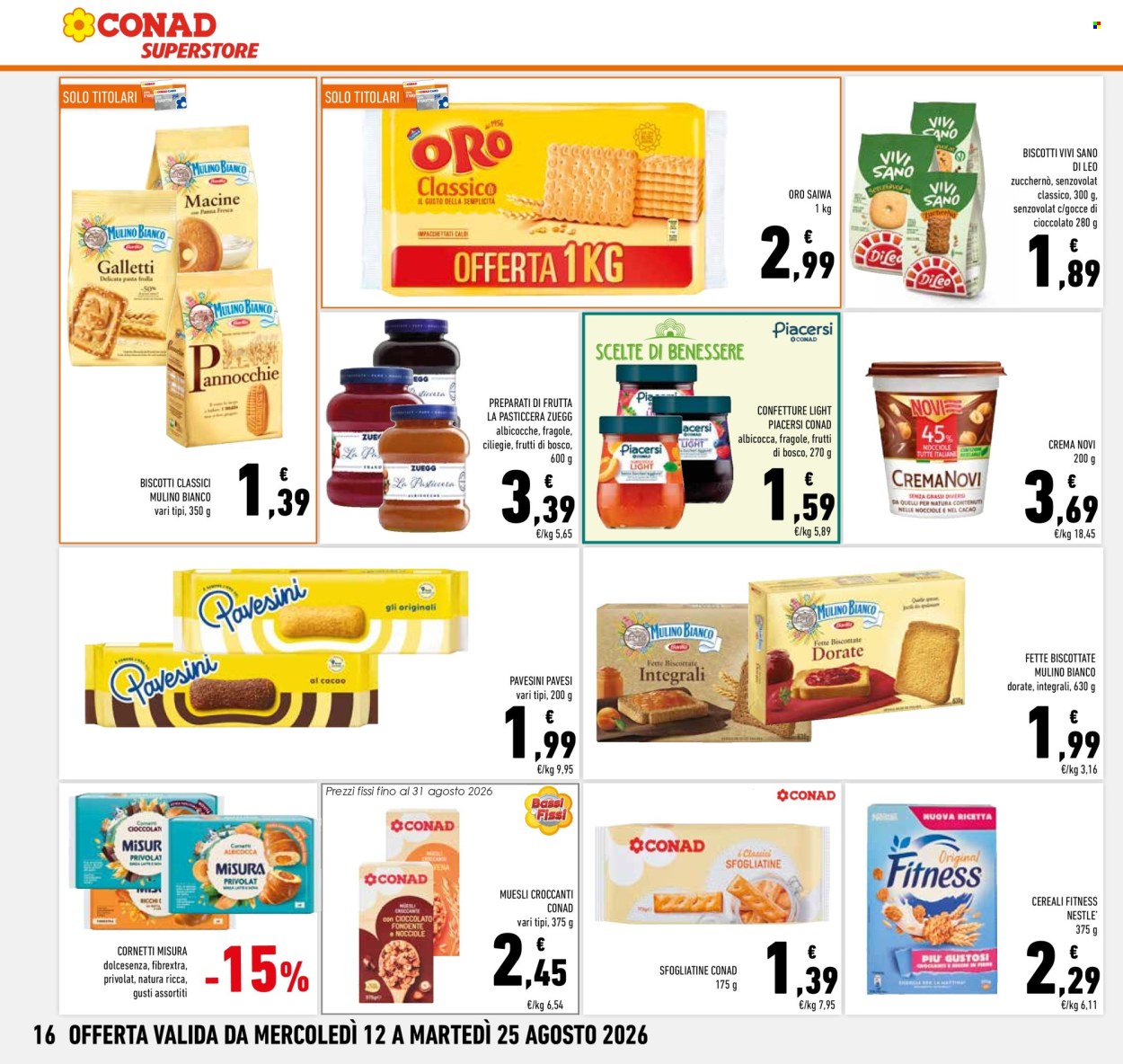 Volantino Conad Superstore - 12/8/2026 - 25/8/2026. Pagina 16