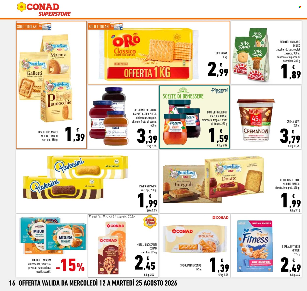 Volantino Conad Superstore - 12/8/2026 - 25/8/2026. Pagina 16