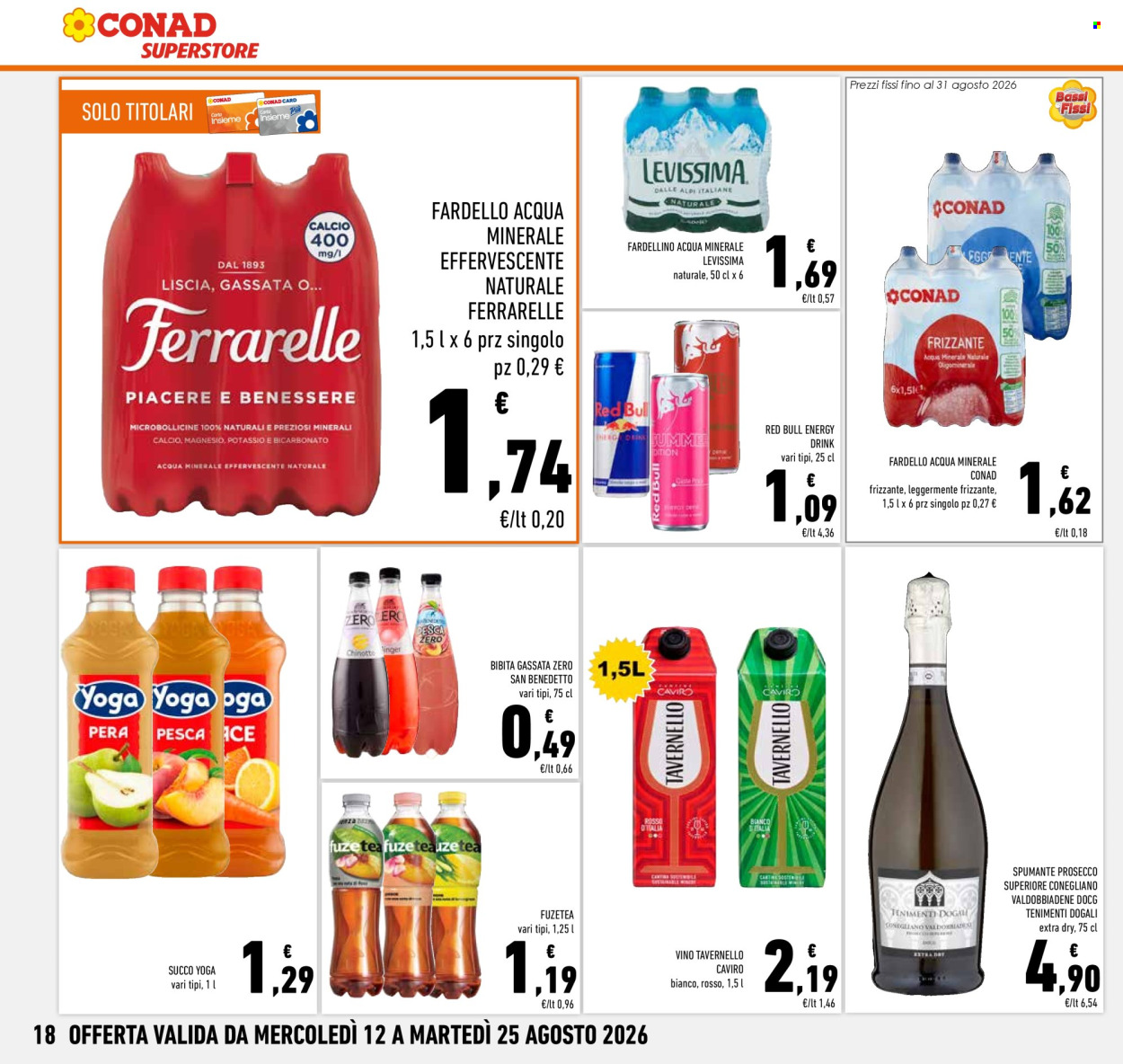 Volantino Conad Superstore - 12/8/2026 - 25/8/2026. Pagina 18