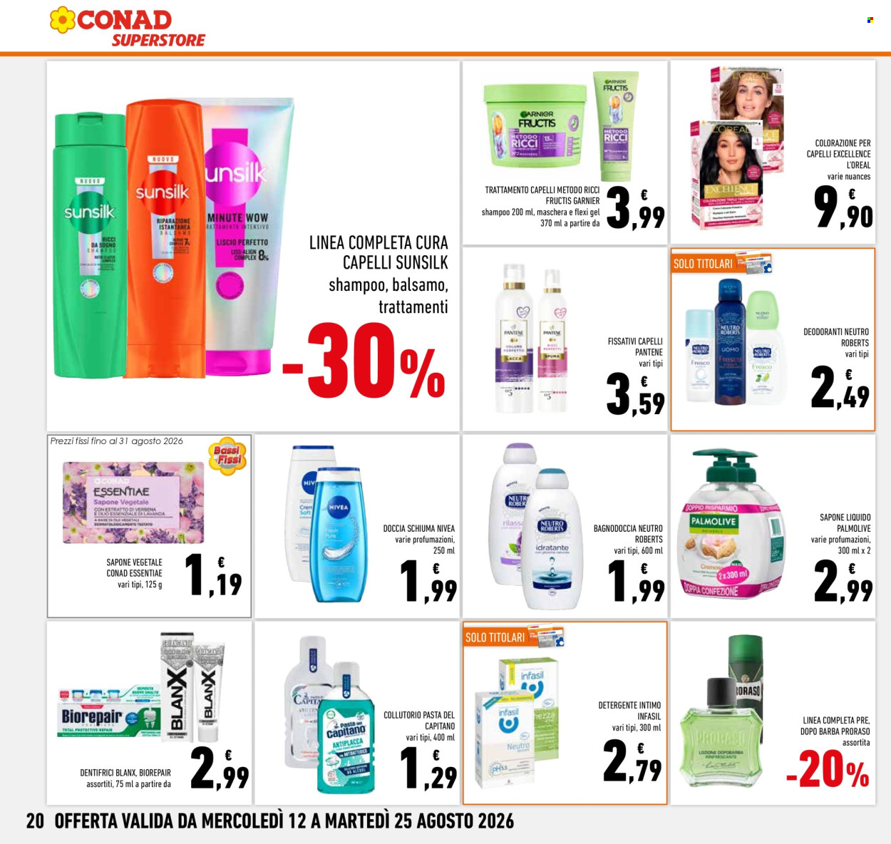 Volantino Conad Superstore - 12/8/2026 - 25/8/2026. Pagina 20