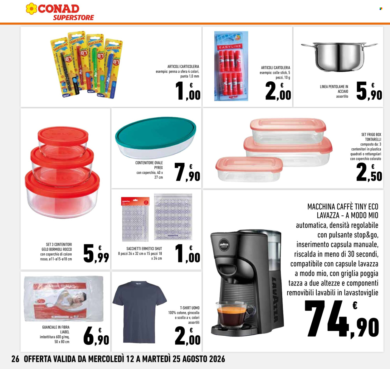 Volantino Conad Superstore - 12/8/2026 - 25/8/2026. Pagina 26