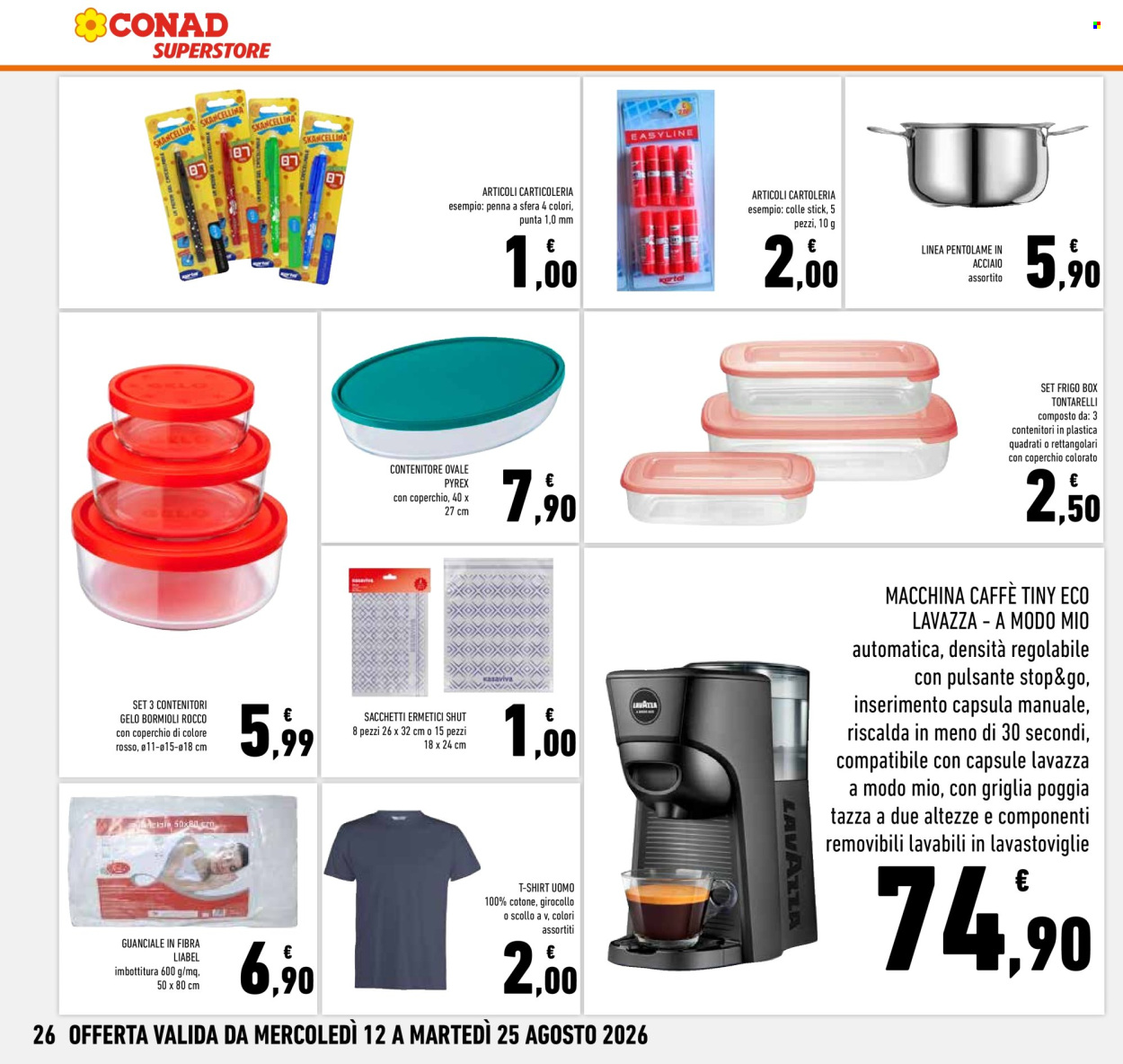 Volantino Conad Superstore - 12/8/2026 - 25/8/2026. Pagina 26