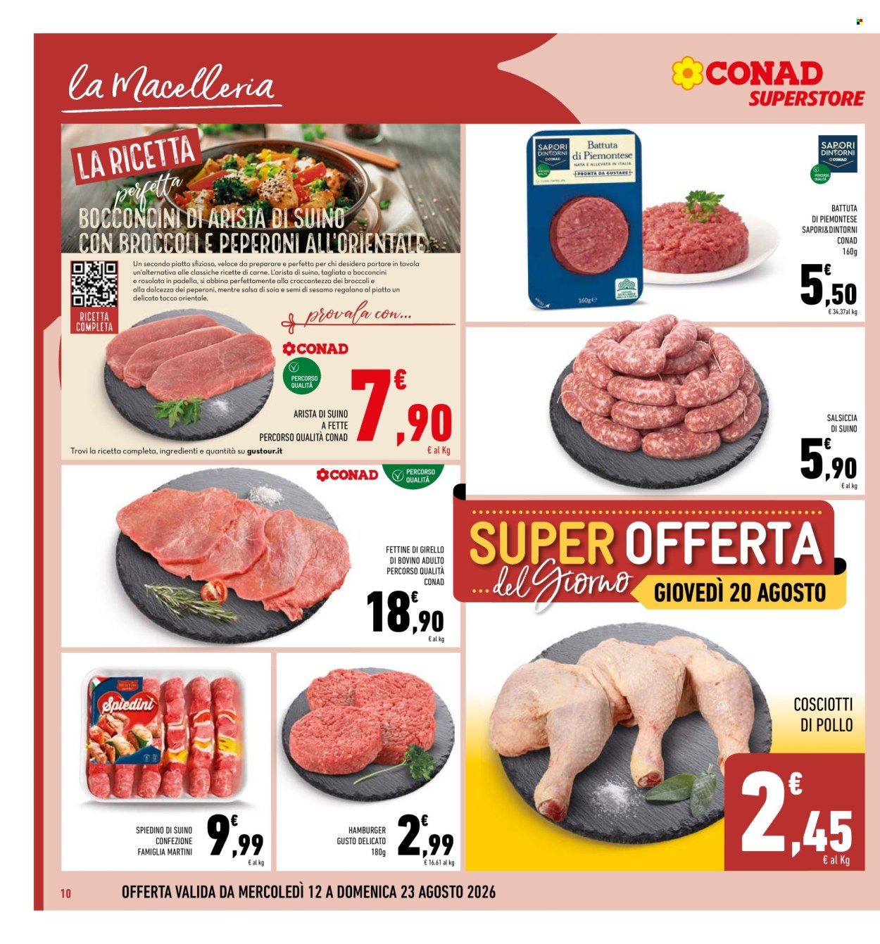 Volantino Conad - 12/8/2026 - 23/8/2026. Pagina 10
