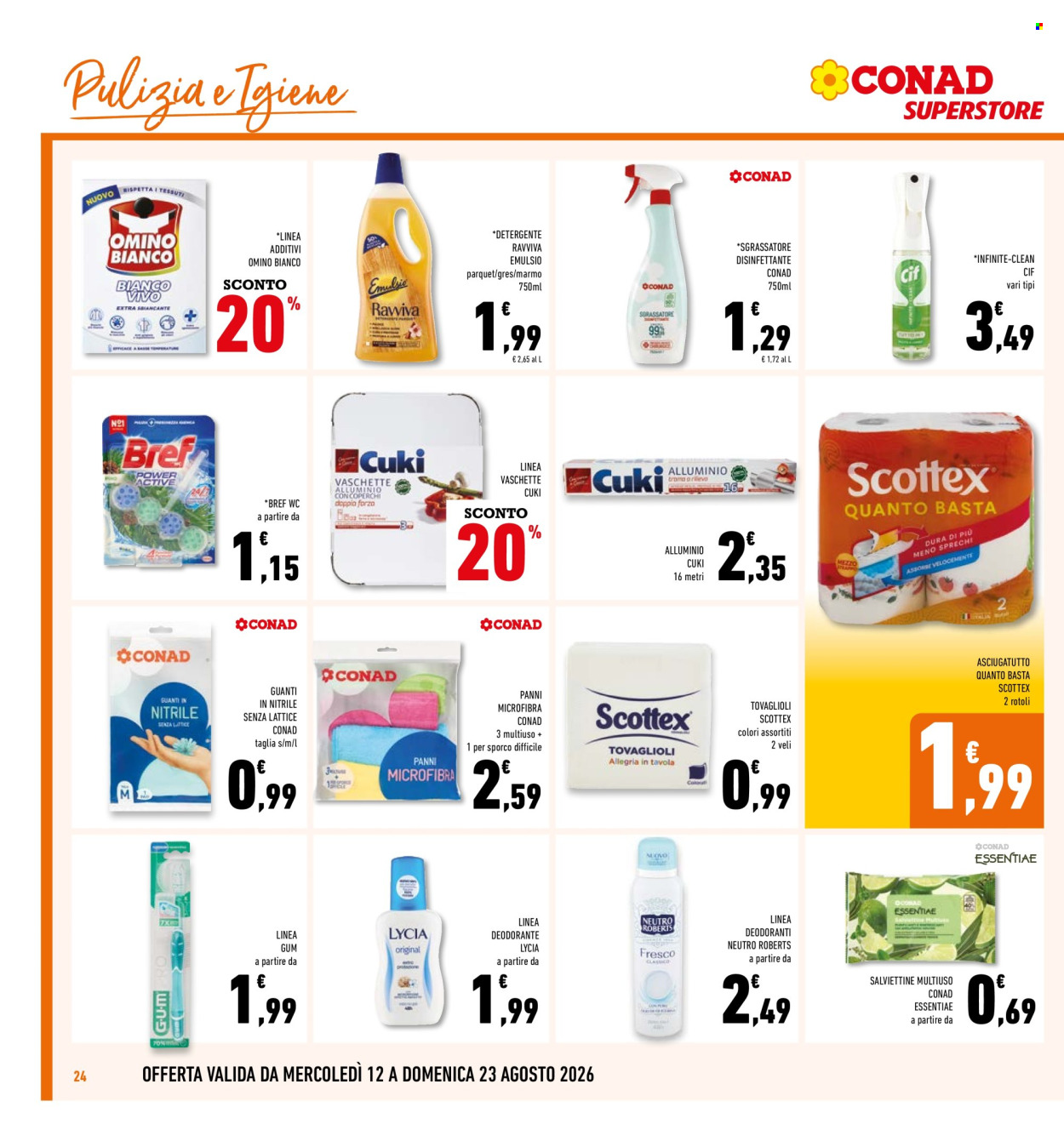 Volantino Conad - 12/8/2026 - 23/8/2026. Pagina 24