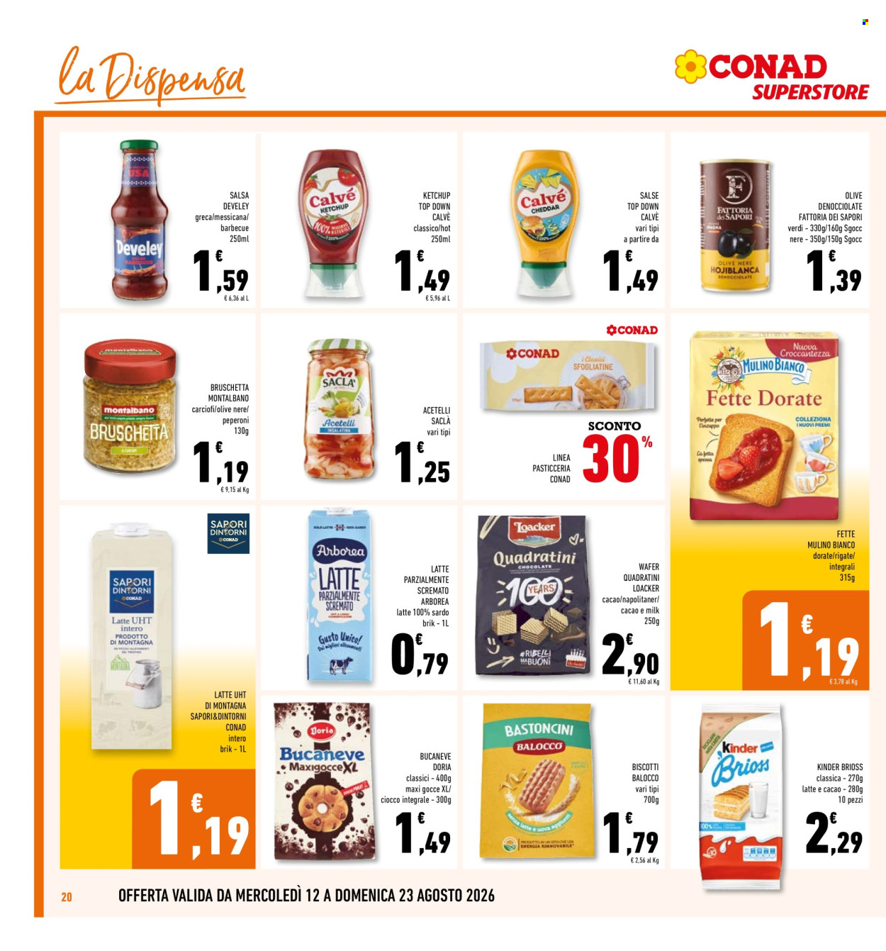 Volantino Conad Superstore - 12/8/2026 - 23/8/2026. Pagina 20