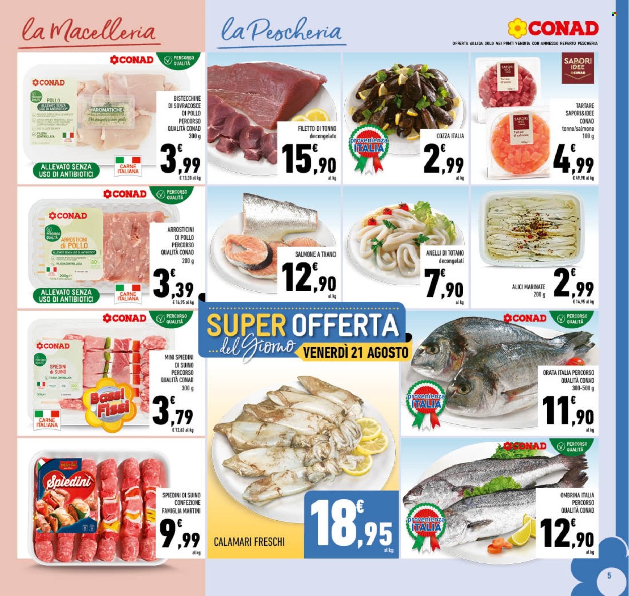 Volantino Conad - 10/8/2026 - 23/8/2026. Pagina 5