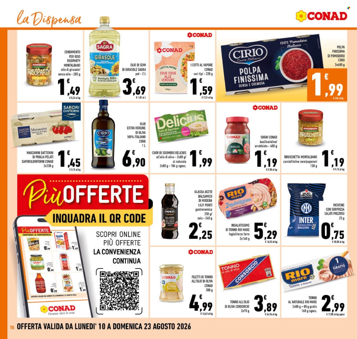 Volantino Conad - 10/8/2026 - 23/8/2026. Pagina 16