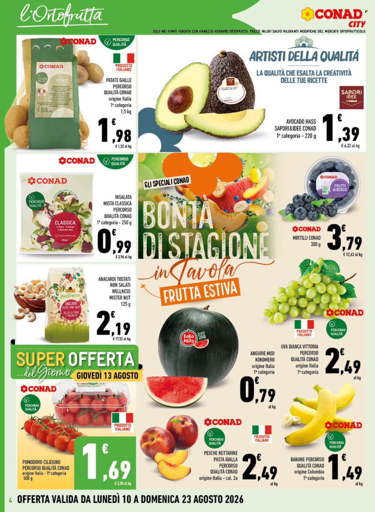 Volantino Conad - 10/8/2026 - 23/8/2026. Pagina 4