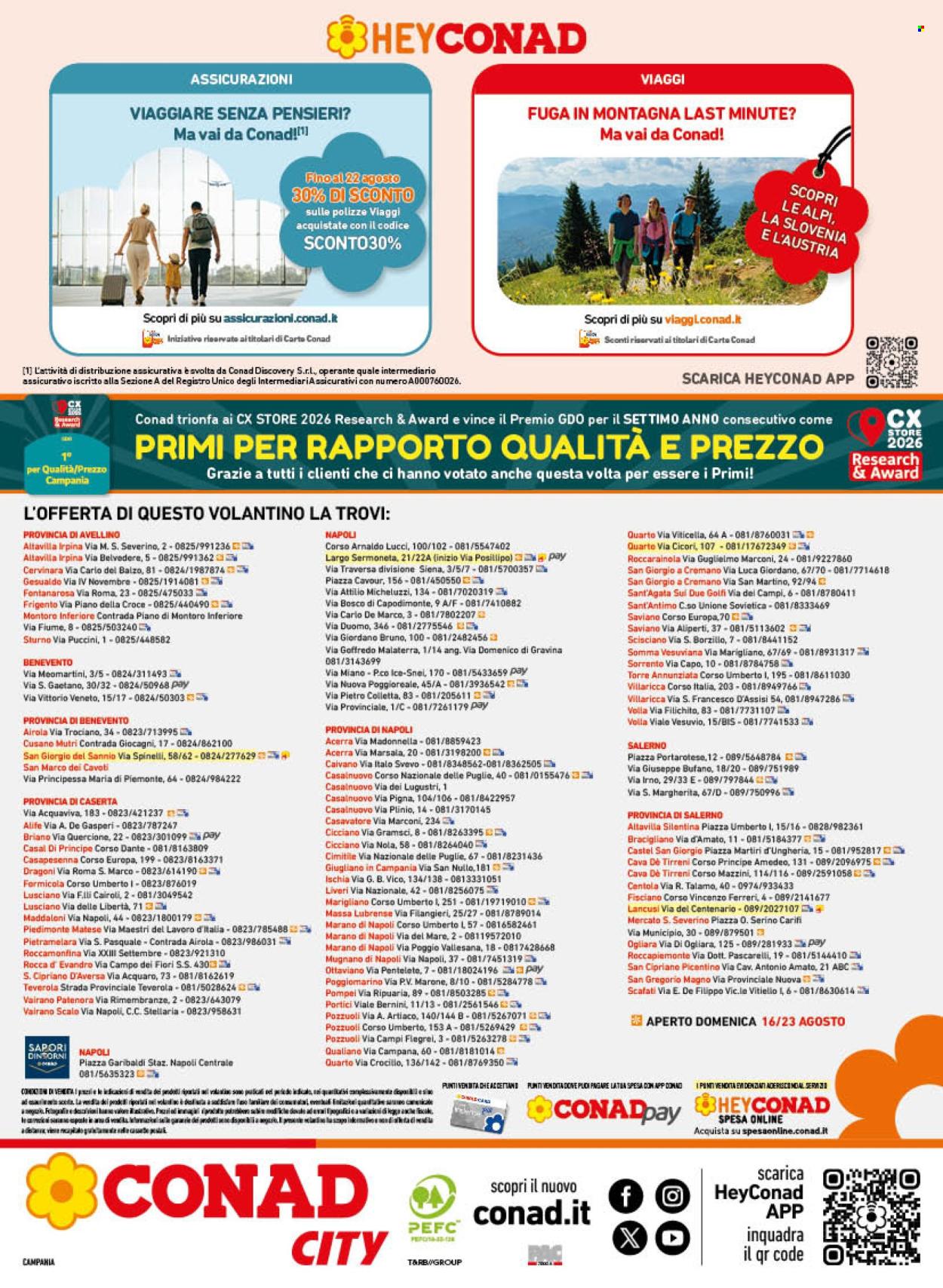 Volantino Conad - 10/8/2026 - 23/8/2026. Pagina 16