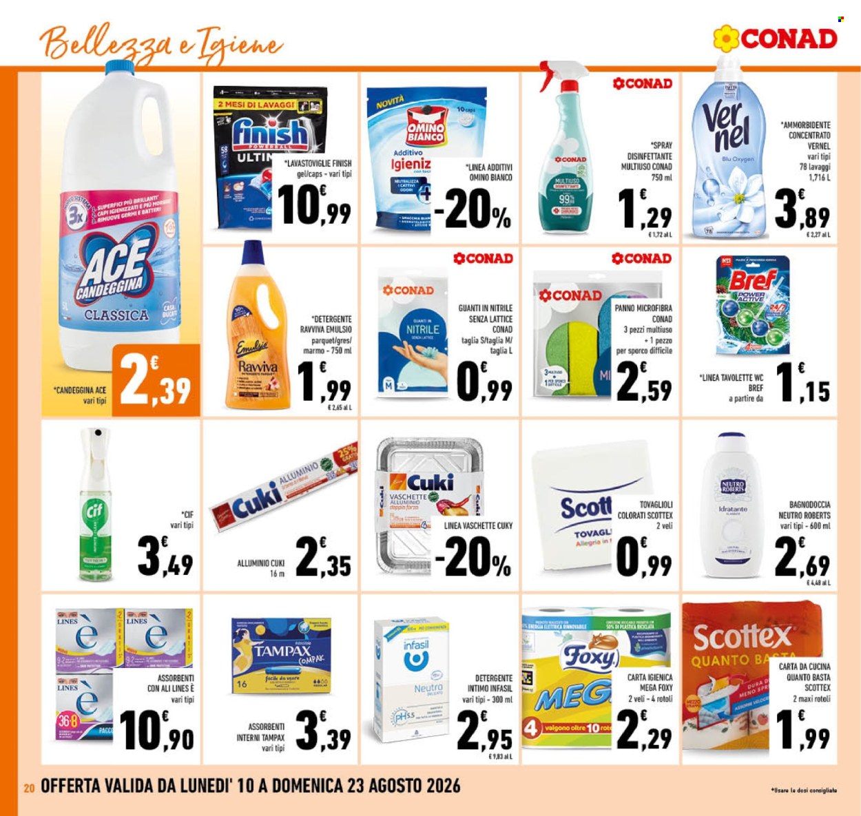 Volantino Conad - 10/8/2026 - 23/8/2026. Pagina 20