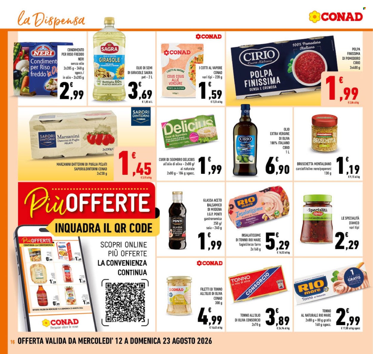 Volantino Conad - 12/8/2026 - 23/8/2026. Pagina 16