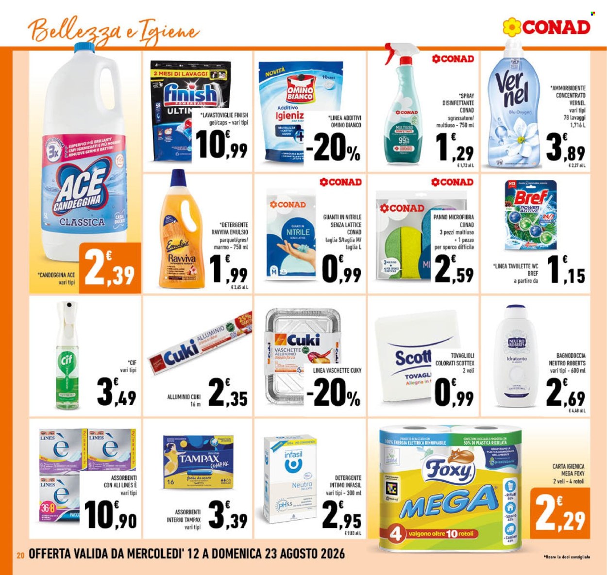 Volantino Conad - 12/8/2026 - 23/8/2026. Pagina 20