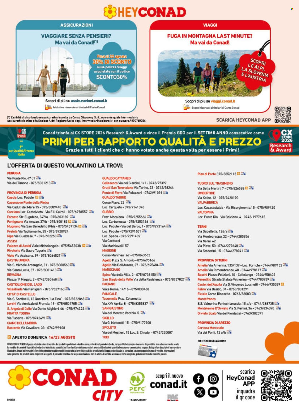 Volantino Conad - 12/8/2026 - 23/8/2026. Pagina 16