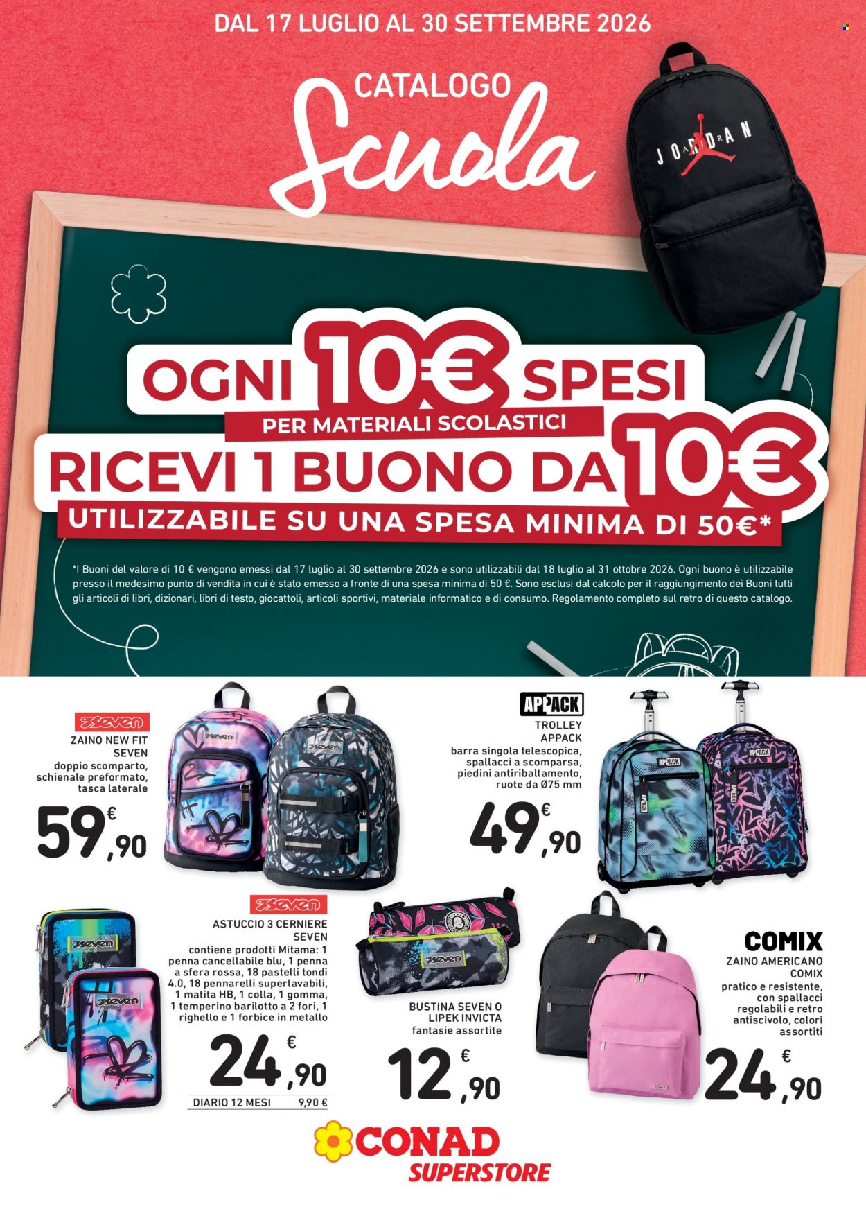 Volantino Conad Superstore - 17/7/2026 - 30/9/2026. Pagina 1