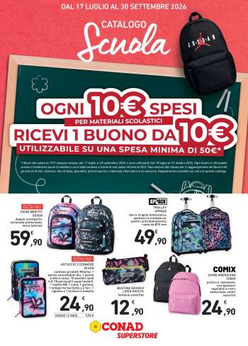 Volantino Conad Superstore - 17/7/2026 - 30/9/2026.