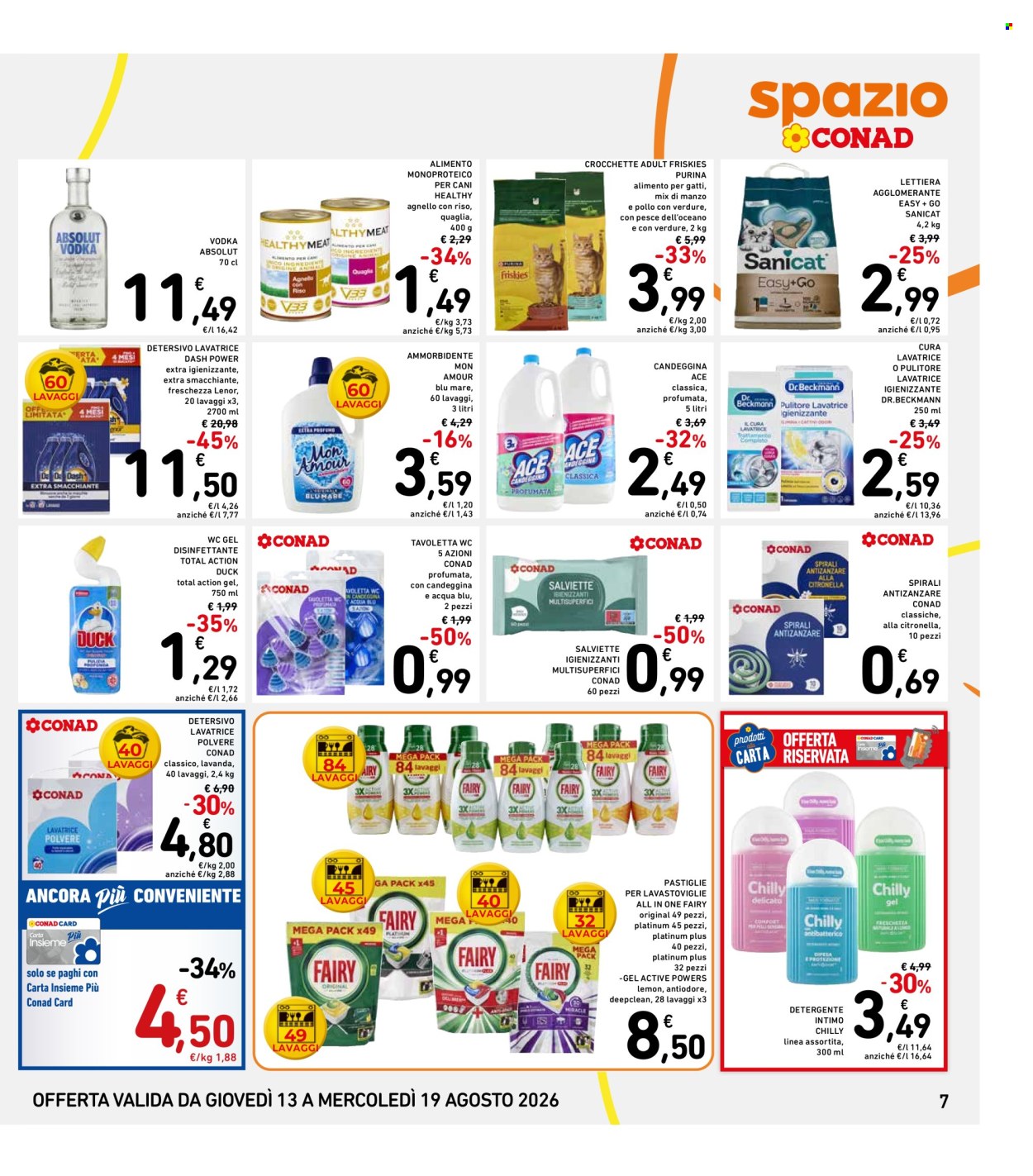 Volantino Spazio Conad - 13/8/2026 - 19/8/2026. Pagina 7
