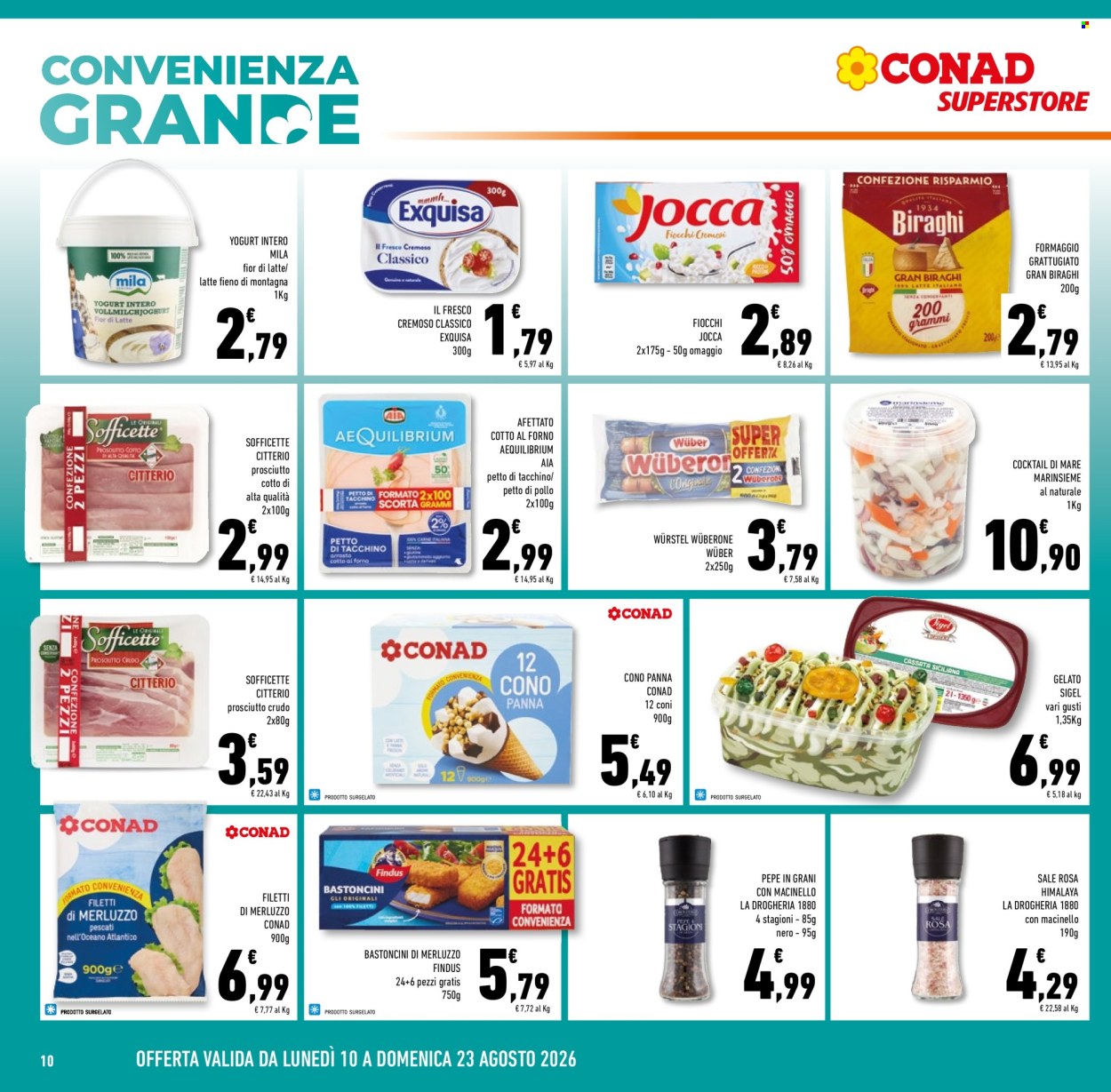 Volantino Conad Superstore - 10/8/2026 - 25/8/2026. Pagina 10