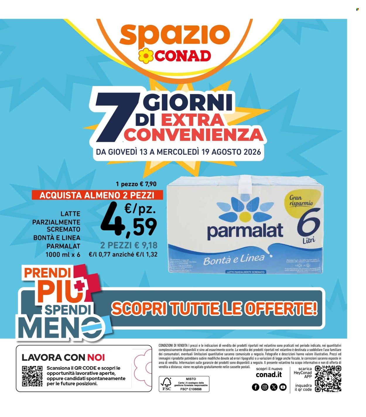Volantino Spazio Conad - 13/8/2026 - 19/8/2026. Pagina 1