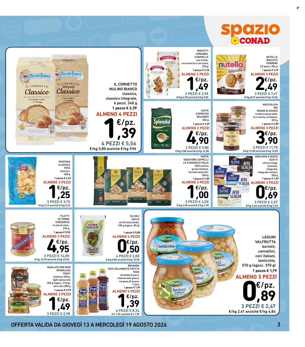 Volantino Spazio Conad - 13/8/2026 - 19/8/2026. Pagina 3