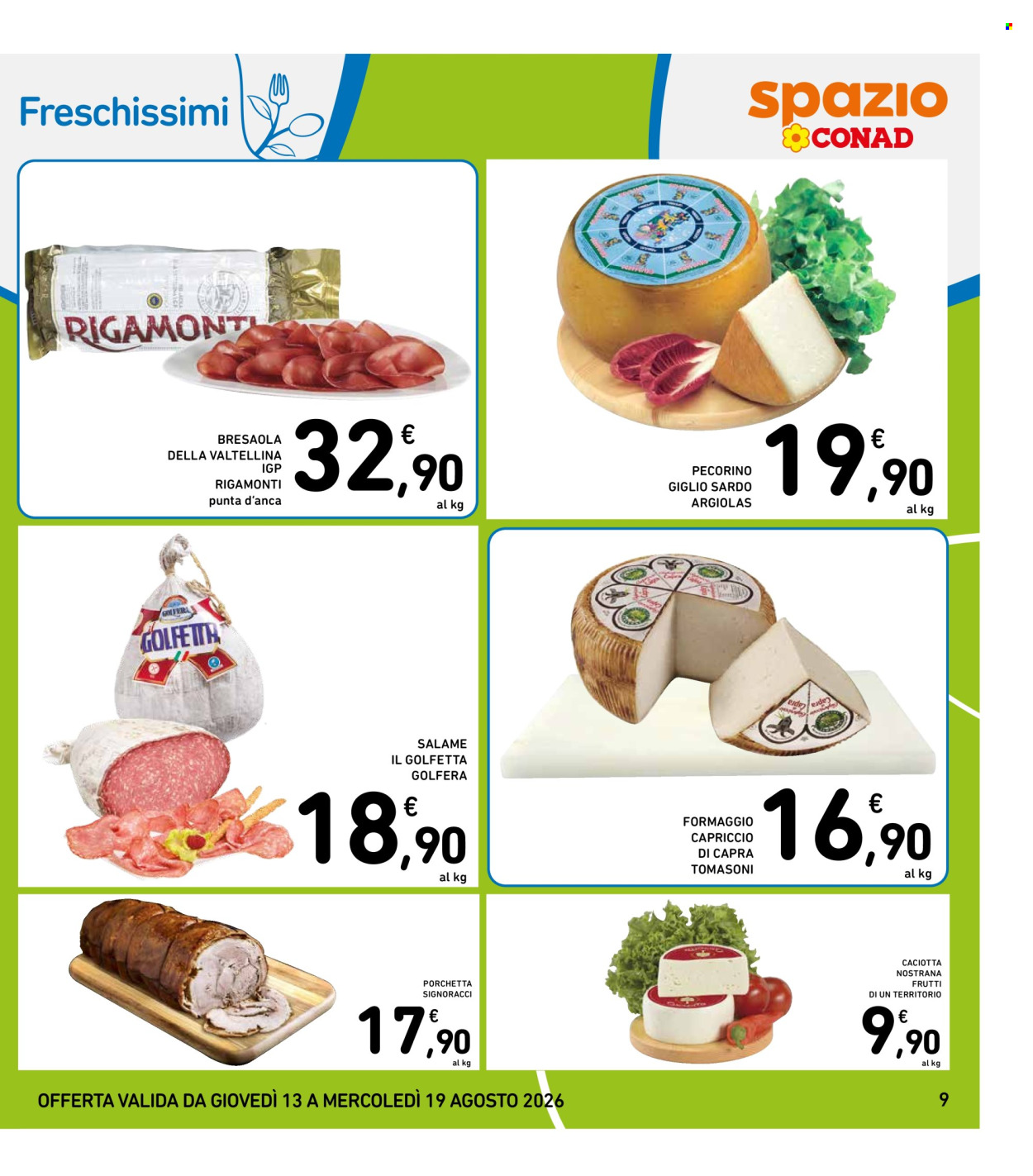 Volantino Spazio Conad - 13/8/2026 - 19/8/2026. Pagina 9