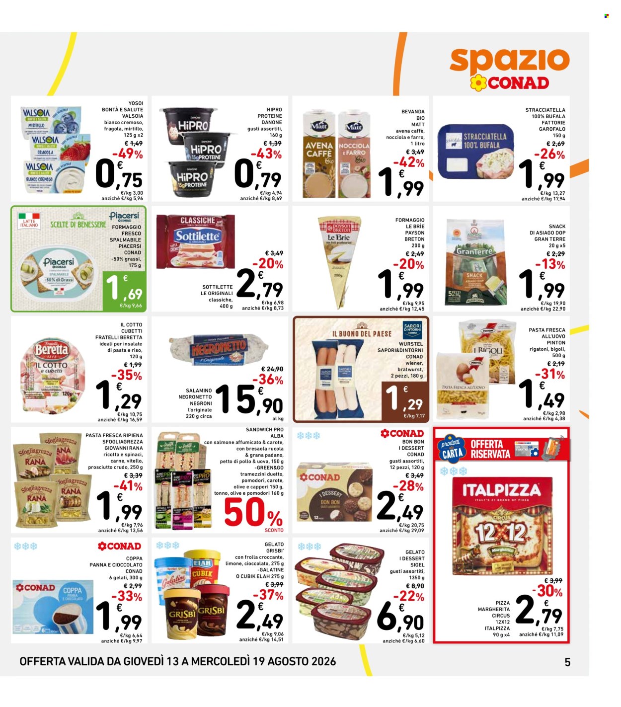 Volantino Spazio Conad - 13/8/2026 - 19/8/2026. Pagina 5