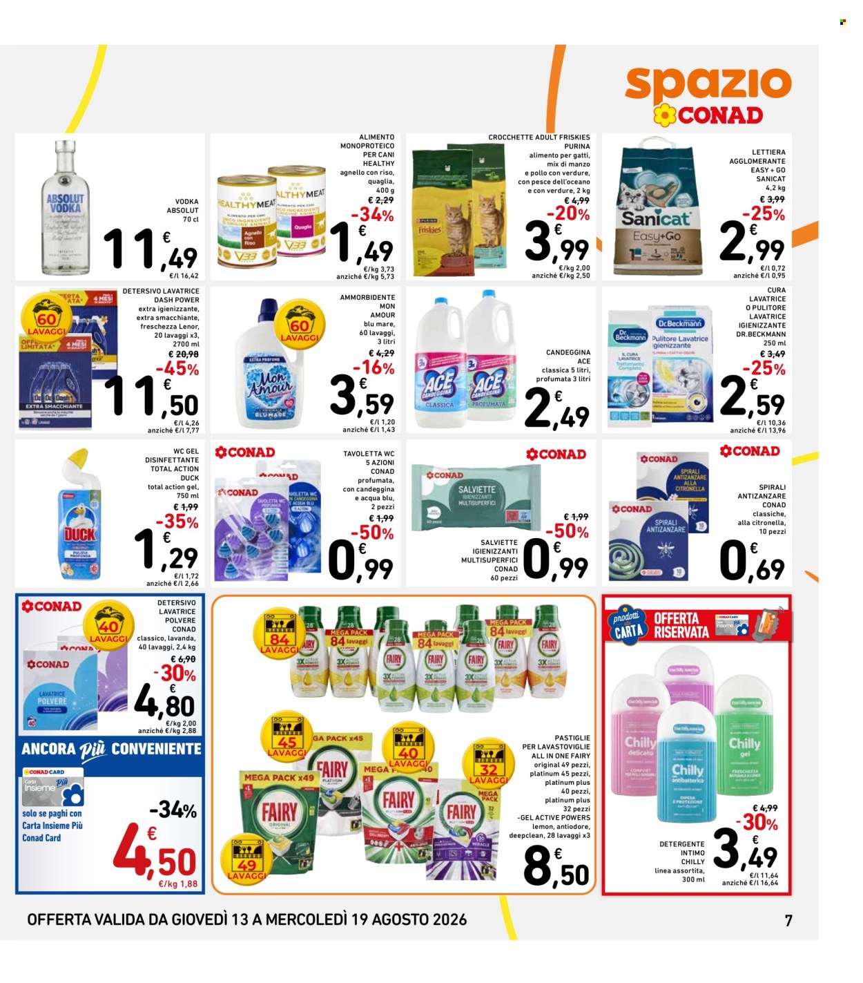 Volantino Spazio Conad - 13/8/2026 - 19/8/2026. Pagina 7