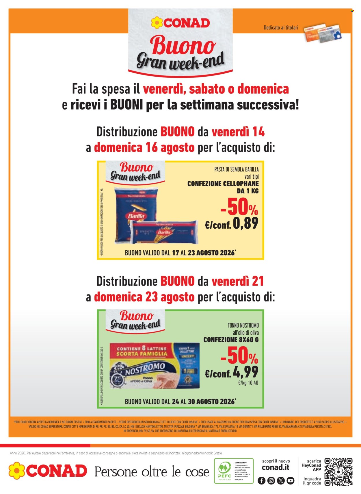 Volantino Conad - 12/8/2026 - 25/8/2026. Pagina 22