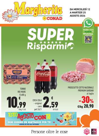 Volantino Margherita Conad - 12/8/2026 - 25/8/2026.