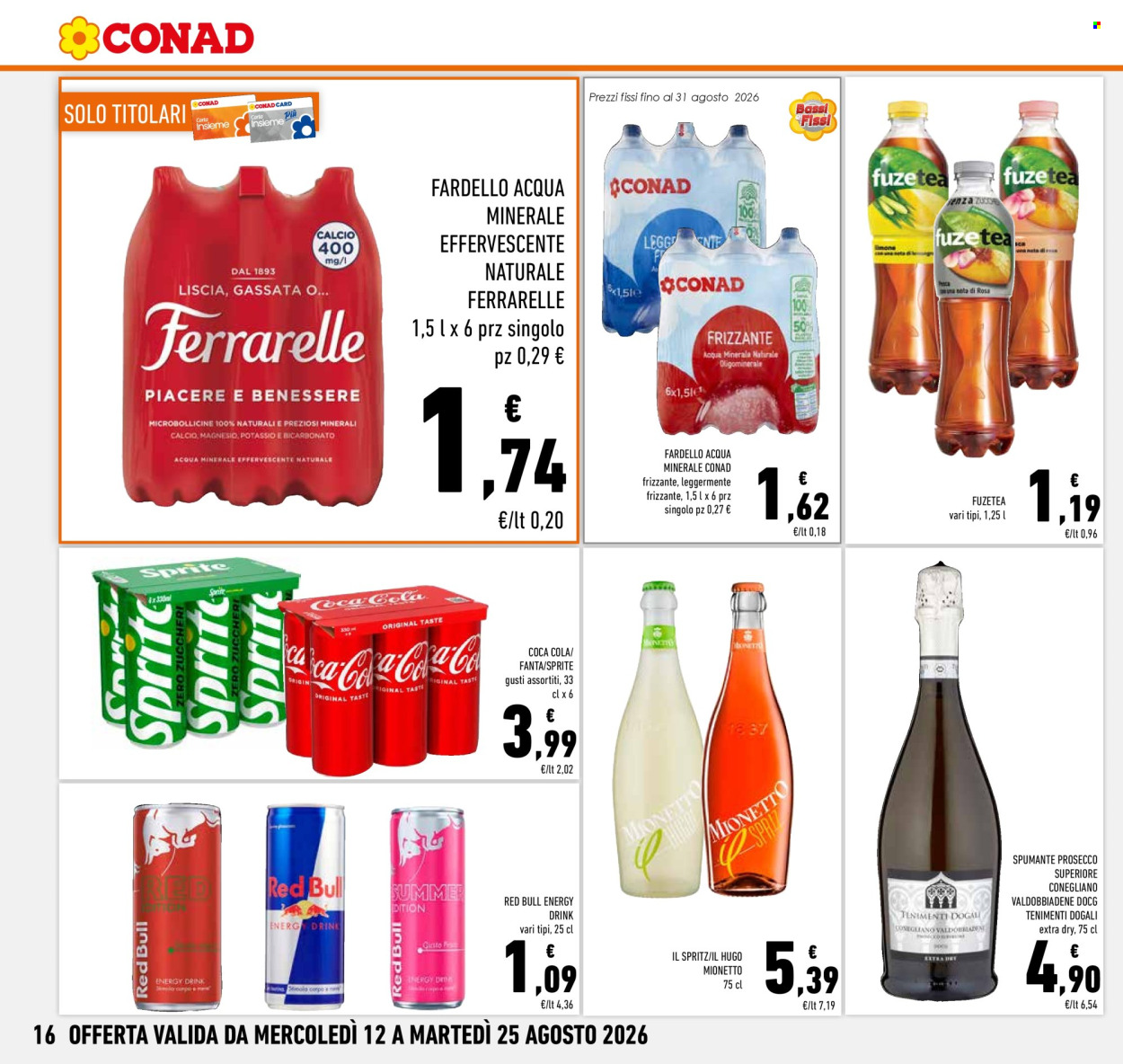 Volantino Conad - 12/8/2026 - 25/8/2026. Pagina 16