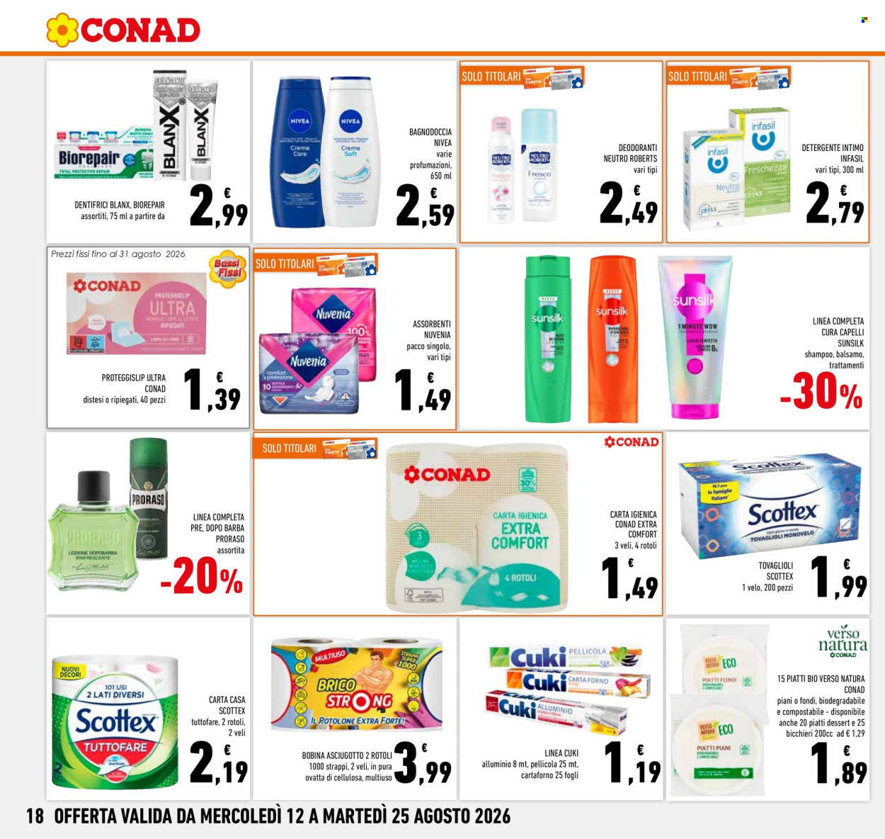 Volantino Conad - 12/8/2026 - 25/8/2026. Pagina 18