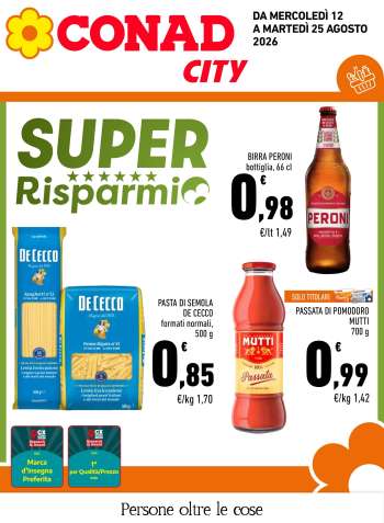Volantino Conad City - 12/8/2026 - 25/8/2026.