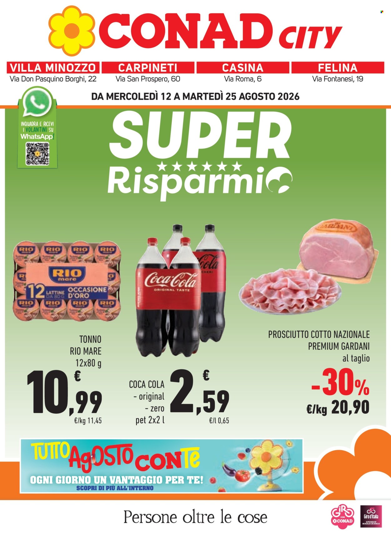 Volantino Conad City - 12/8/2026 - 25/8/2026. Pagina 1