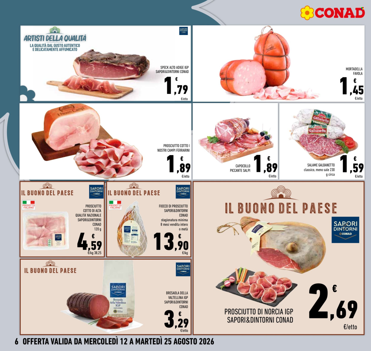 Volantino Conad - 12/8/2026 - 25/8/2026. Pagina 6