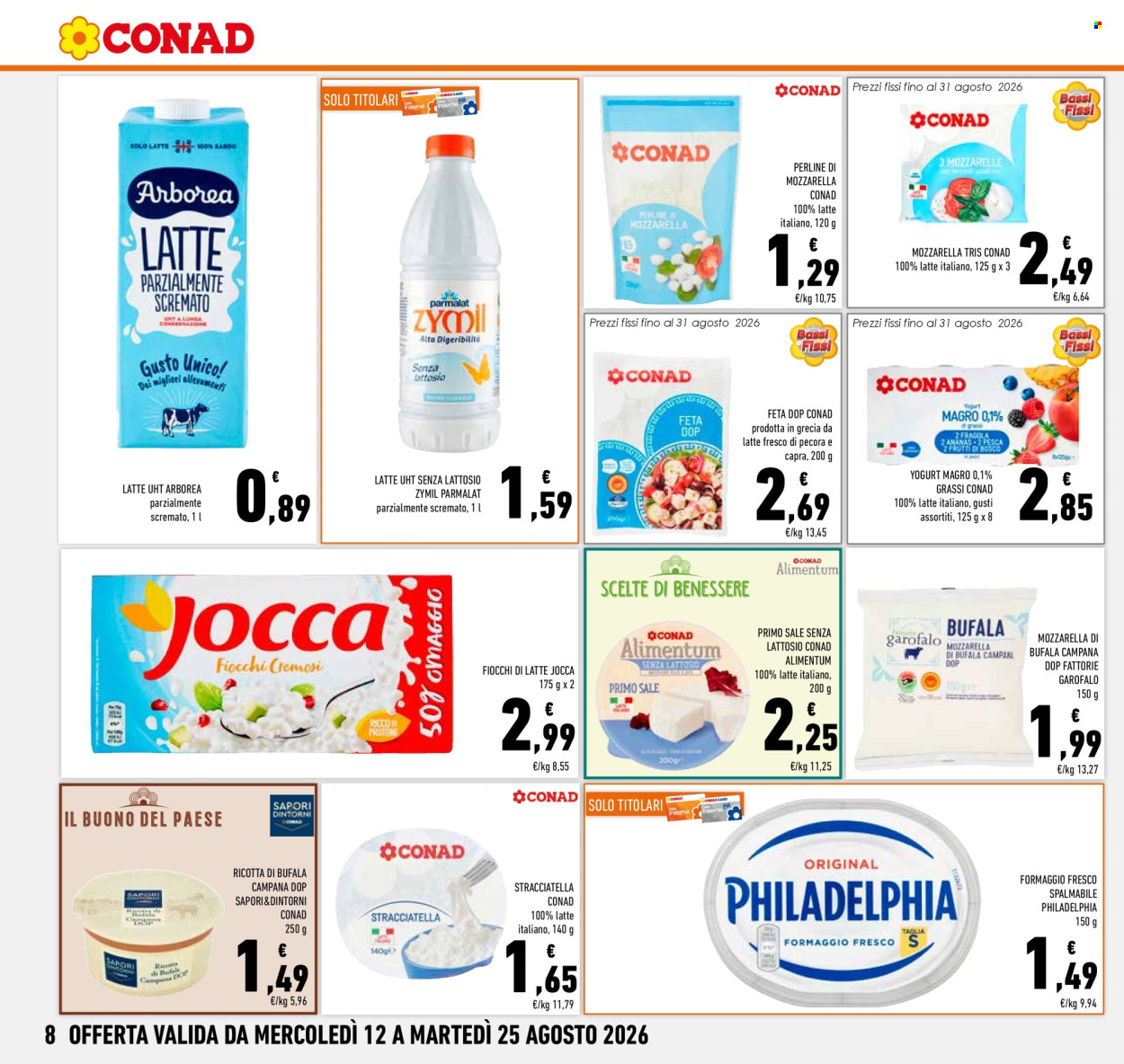 Volantino Conad - 12/8/2026 - 25/8/2026. Pagina 8
