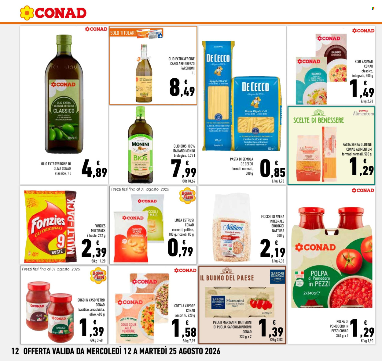 Volantino Conad - 12/8/2026 - 25/8/2026. Pagina 12