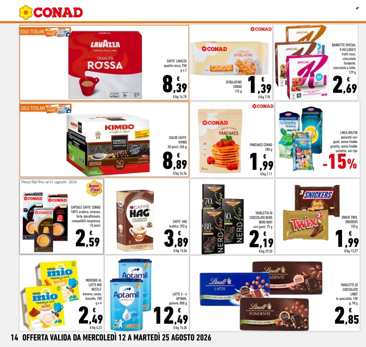 Volantino Conad - 12/8/2026 - 25/8/2026. Pagina 14