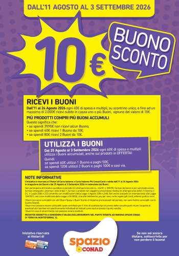 Volantino Spazio Conad - 11/8/2026 - 3/9/2026.