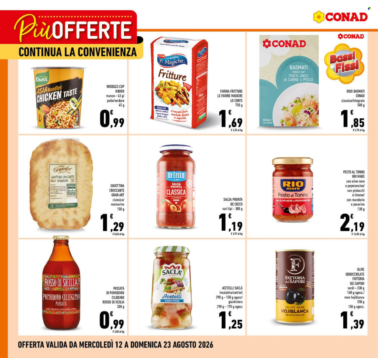 Volantino Conad - 12/8/2026 - 23/8/2026. Pagina 1