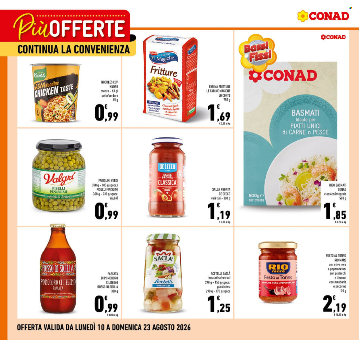 Volantino Conad - 10/8/2026 - 23/8/2026. Pagina 1