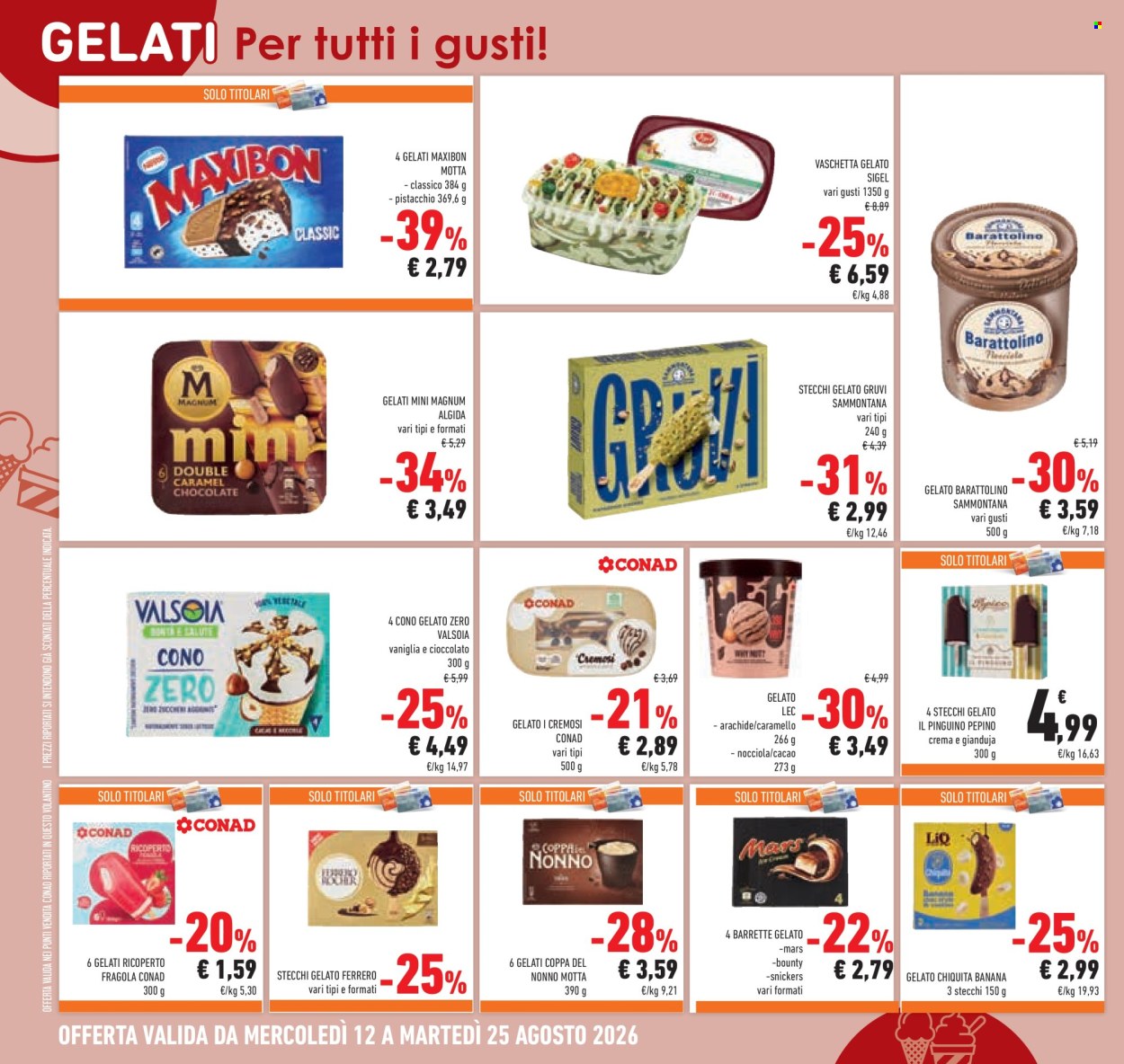 Volantino Conad - 12/8/2026 - 25/8/2026. Pagina 22
