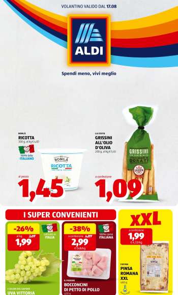Volantino Aldi - 17/8/2026 - 23/8/2026.